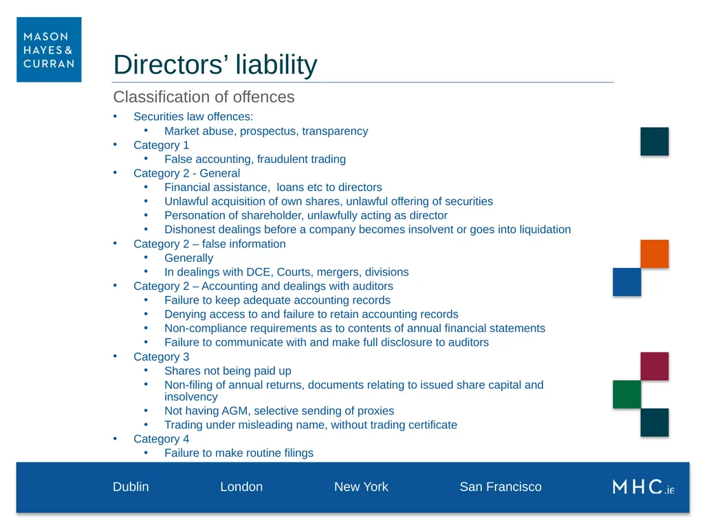 9 May 2019 Directors’ Duties Directors are - slide 17 of 31