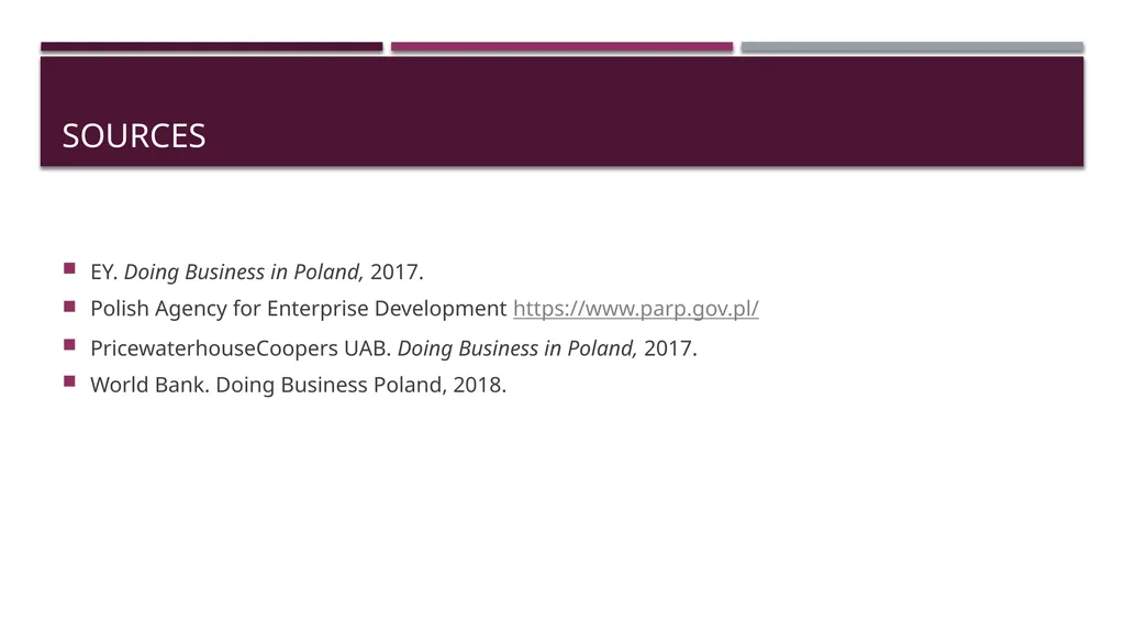 Business establishment BUSINESS IN poland Project - slide 20 of 21