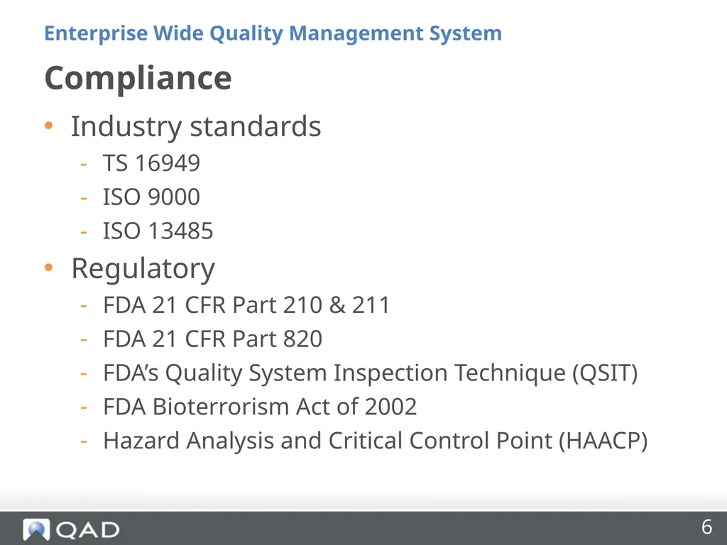 Enterprise Wide Quality Management Made Easy Riya - slide 6 of 27