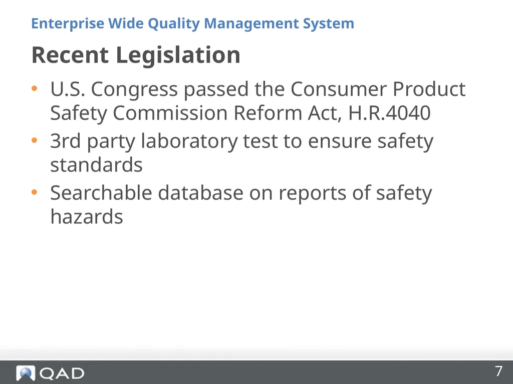 Enterprise Wide Quality Management Made Easy Riya - slide 7 of 27