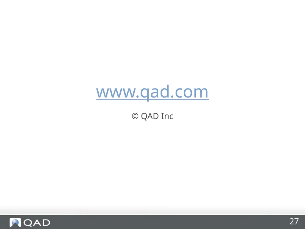 Enterprise Wide Quality Management Made Easy Riya - slide 27 of 27