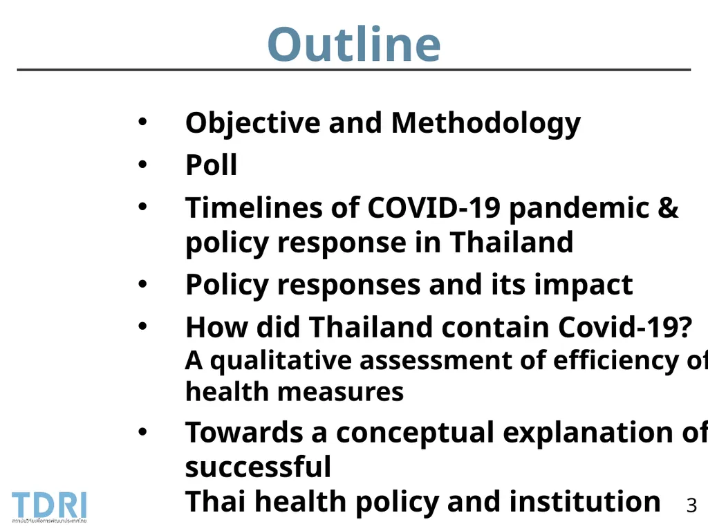 Thai Government’s Policy Response to Covid-19 and - slide 3 of 47