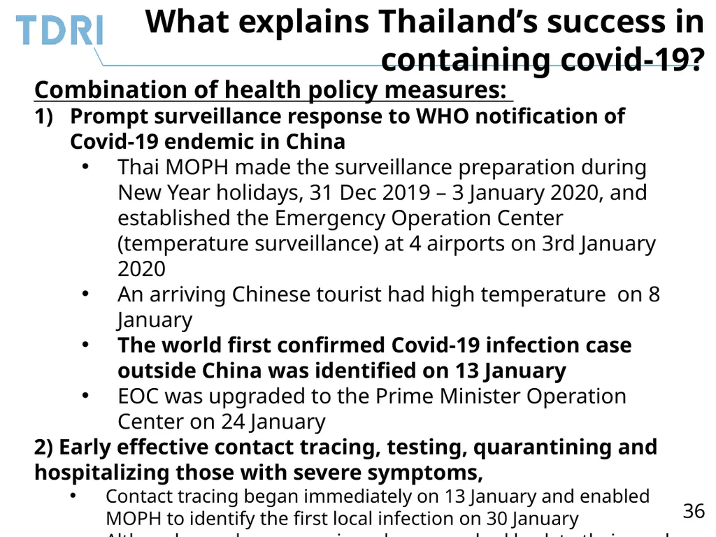 Thai Government’s Policy Response to Covid-19 and - slide 36 of 47