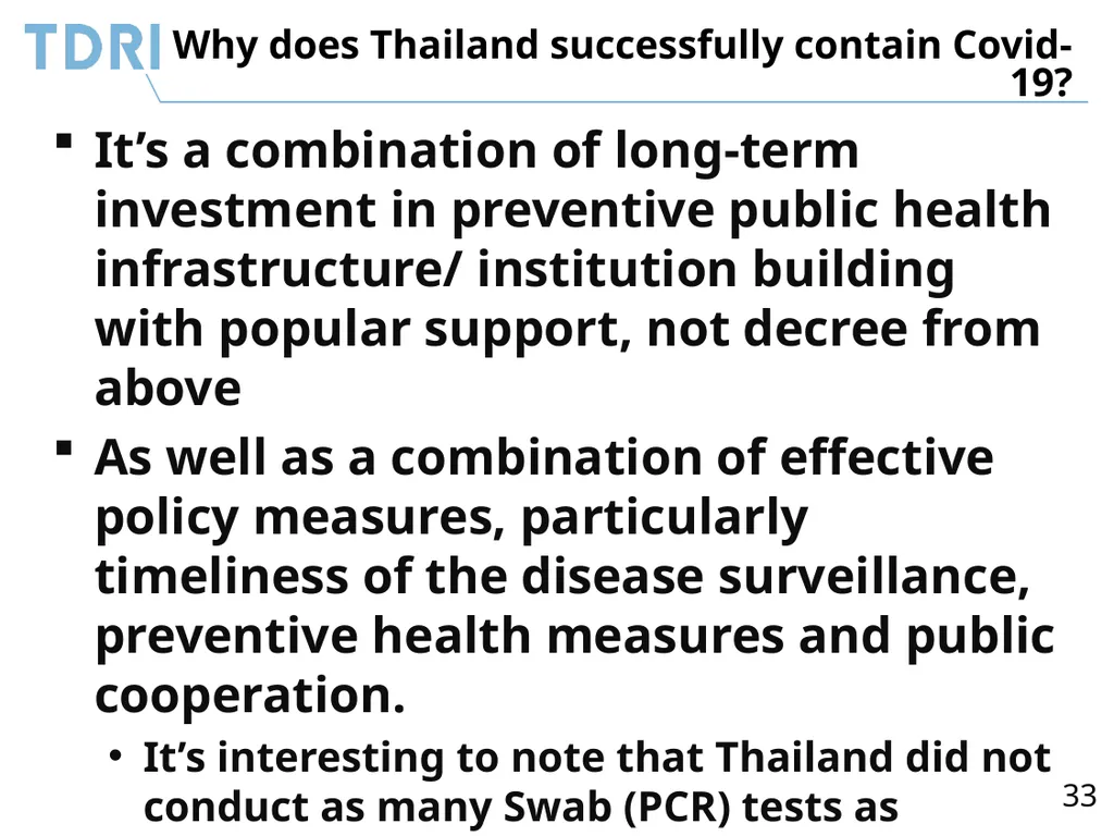 Thai Government’s Policy Response to Covid-19 and - slide 33 of 47