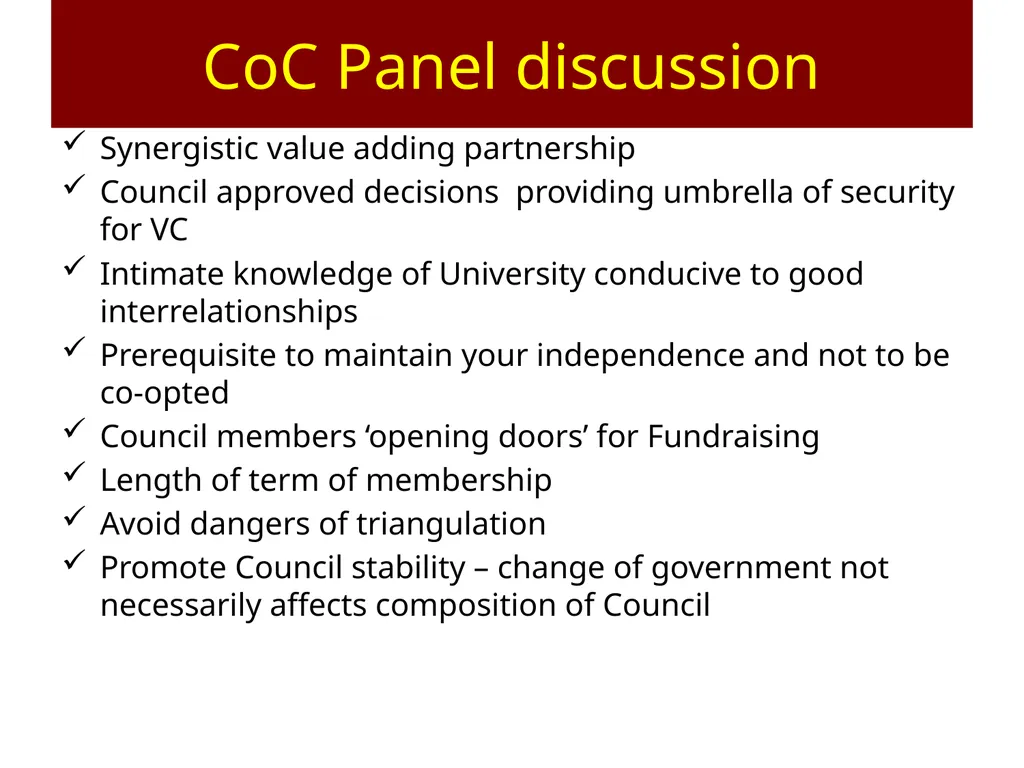 AAU Workshop: Governance of Universities Accra, - slide 37 of 58
