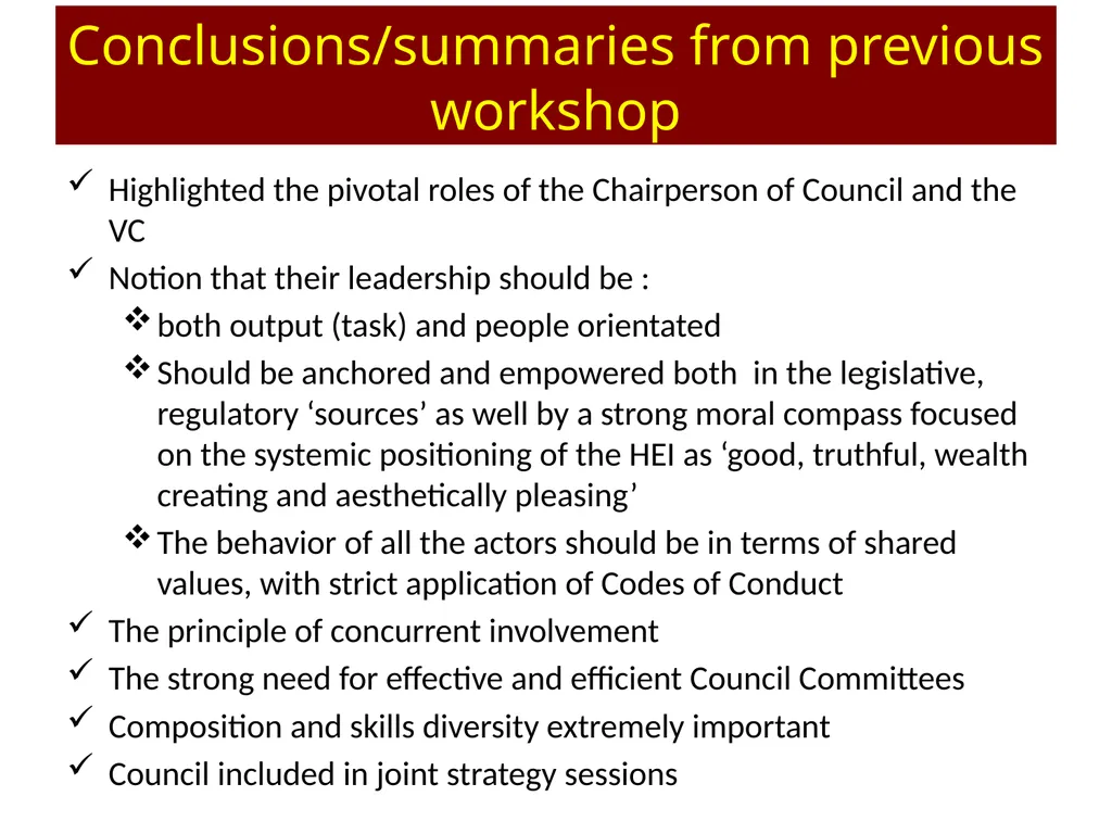 AAU Workshop: Governance of Universities Accra, - slide 48 of 58