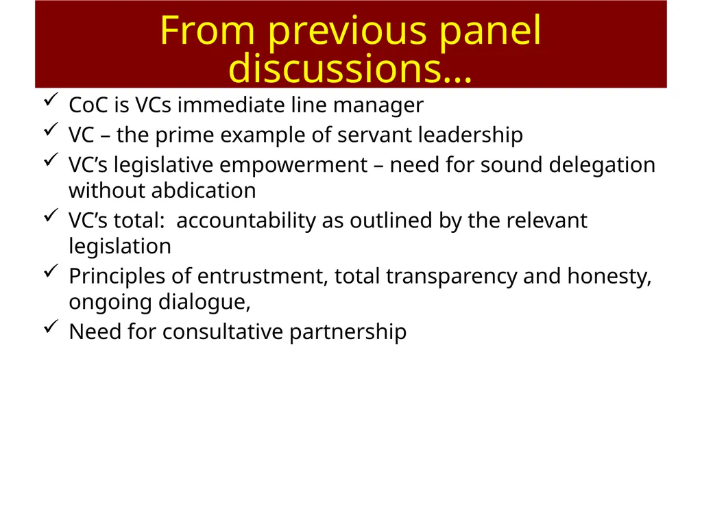 AAU Workshop: Governance of Universities Accra, - slide 26 of 58