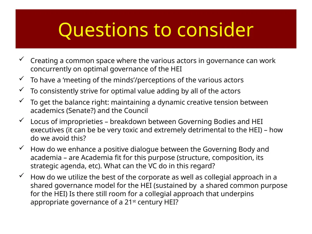 AAU Workshop: Governance of Universities Accra, - slide 44 of 58