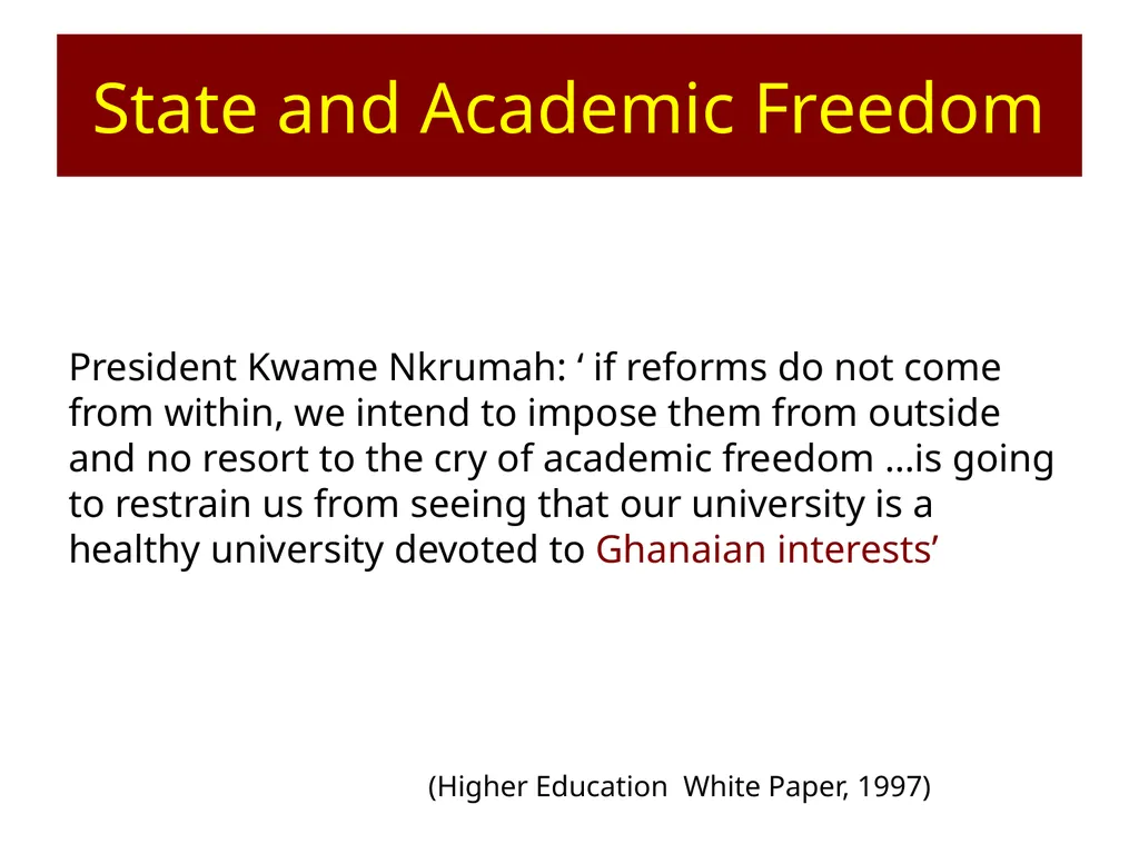 AAU Workshop: Governance of Universities Accra, - slide 22 of 58