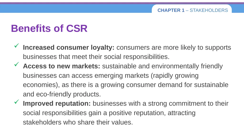 Chapter 1 – Stakeholders 1.1 Introduction to - slide 70 of 73