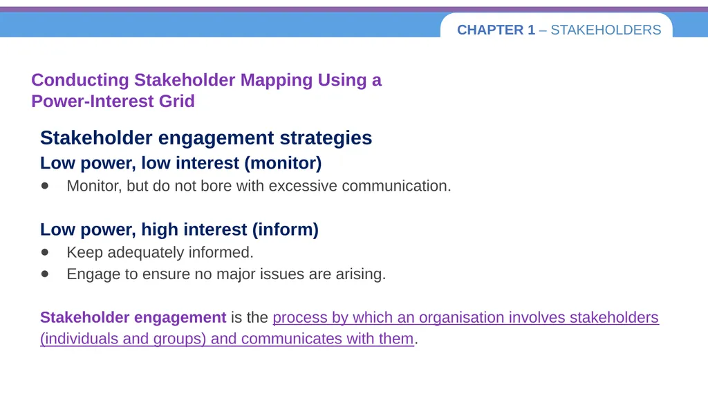 Chapter 1 – Stakeholders 1.1 Introduction to - slide 61 of 73