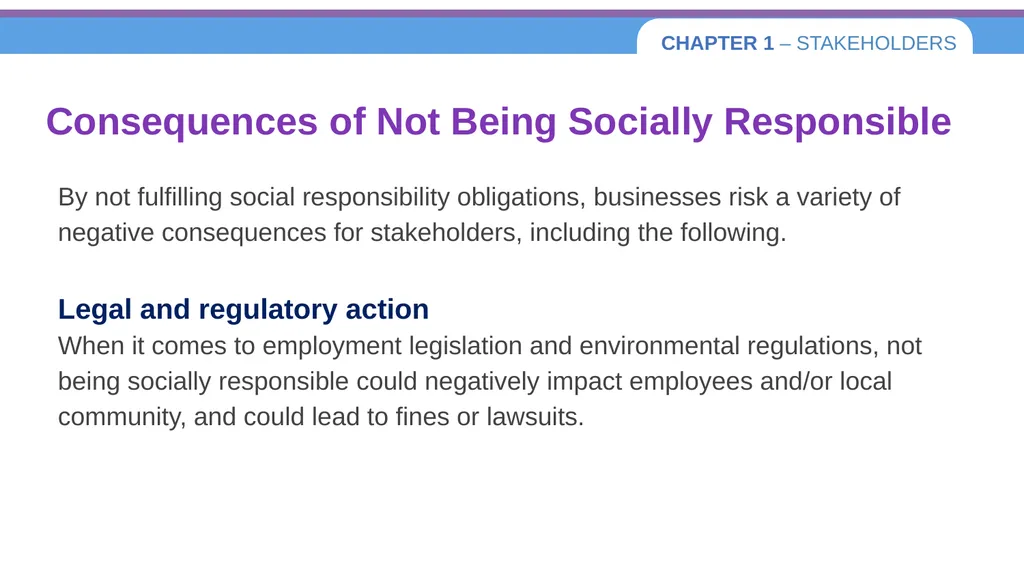 Chapter 1 – Stakeholders 1.1 Introduction to - slide 71 of 73