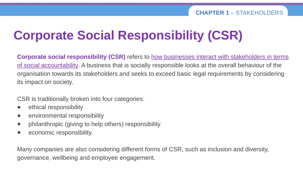 Chapter 1 – Stakeholders 1.1 Introduction to - slide 66 of 73