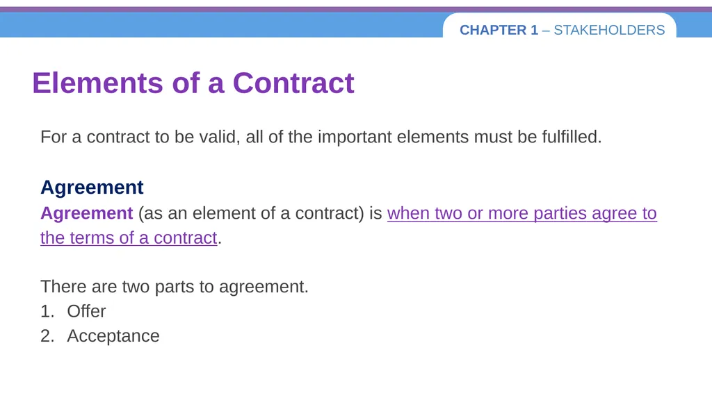 Chapter 1 – Stakeholders 1.1 Introduction to - slide 45 of 73