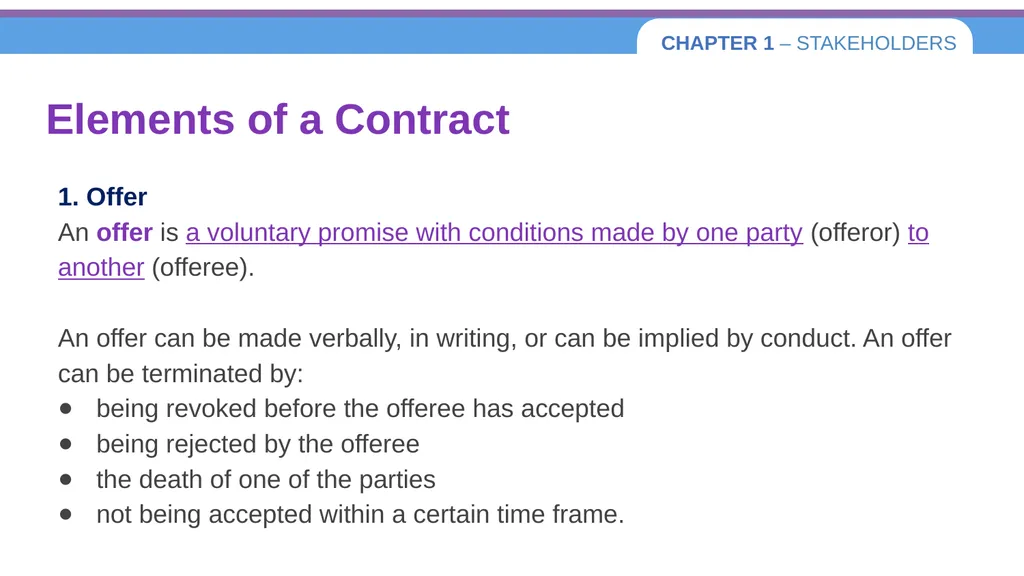 Chapter 1 – Stakeholders 1.1 Introduction to - slide 46 of 73