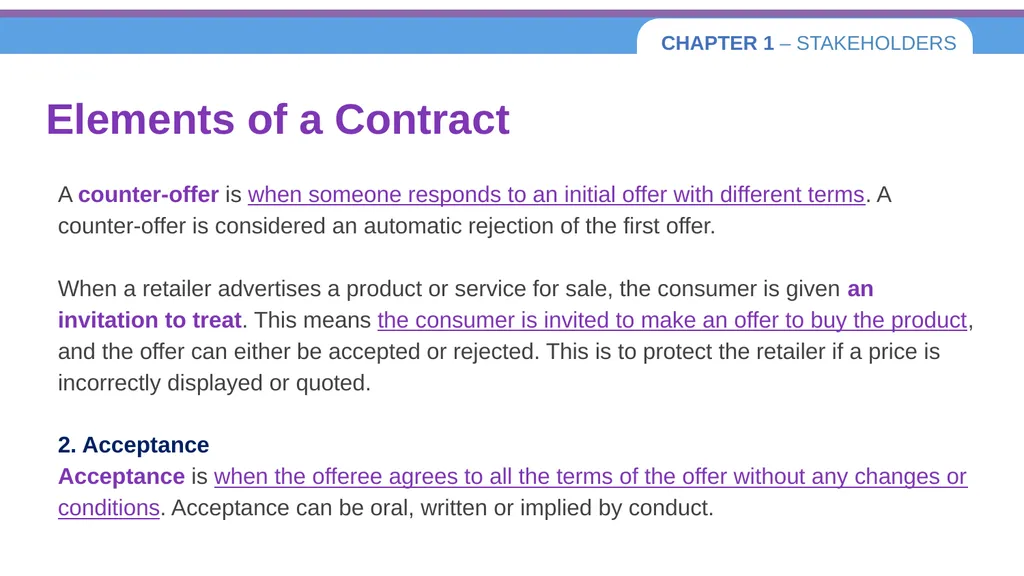 Chapter 1 – Stakeholders 1.1 Introduction to - slide 47 of 73