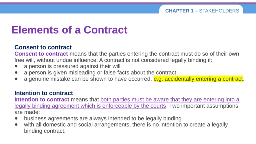 Chapter 1 – Stakeholders 1.1 Introduction to - slide 49 of 73