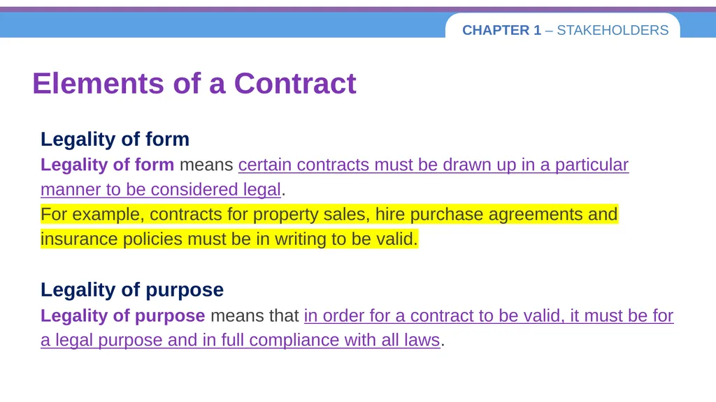 Chapter 1 – Stakeholders 1.1 Introduction to - slide 50 of 73