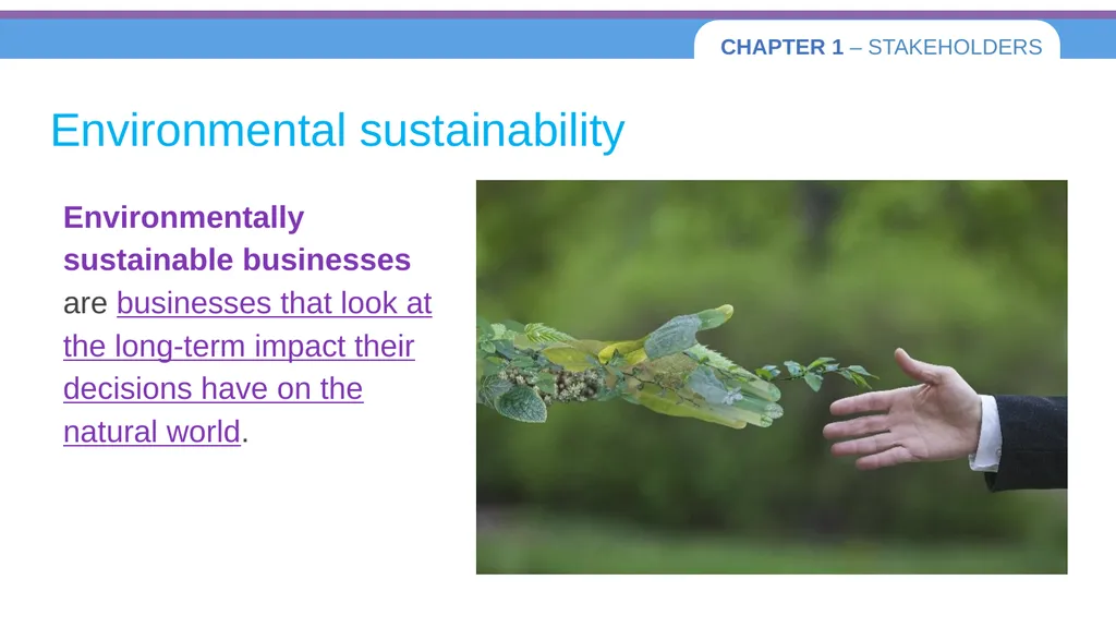 Chapter 1 – Stakeholders 1.1 Introduction to - slide 68 of 73