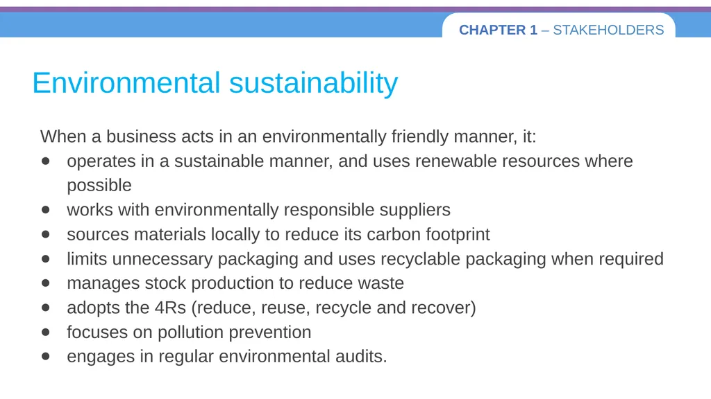 Chapter 1 – Stakeholders 1.1 Introduction to - slide 69 of 73