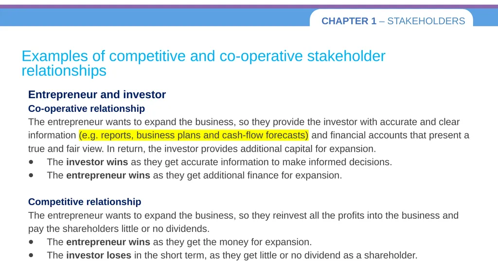 Chapter 1 – Stakeholders 1.1 Introduction to - slide 23 of 73