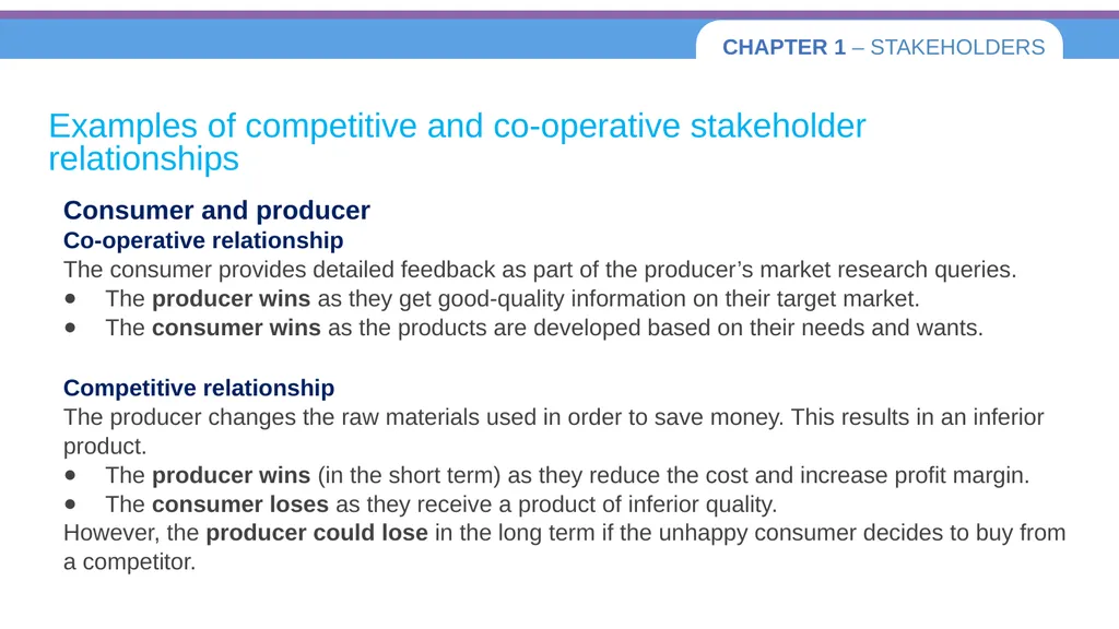 Chapter 1 – Stakeholders 1.1 Introduction to - slide 24 of 73