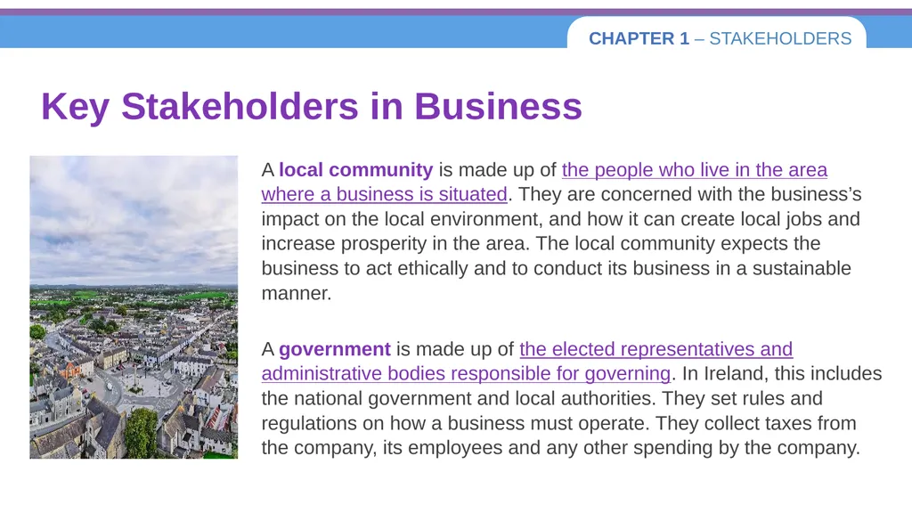 Chapter 1 – Stakeholders 1.1 Introduction to - slide 11 of 73