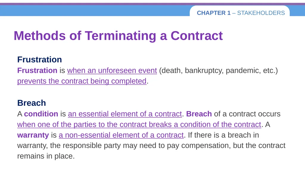 Chapter 1 – Stakeholders 1.1 Introduction to - slide 52 of 73