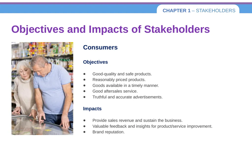 Chapter 1 – Stakeholders 1.1 Introduction to - slide 15 of 73