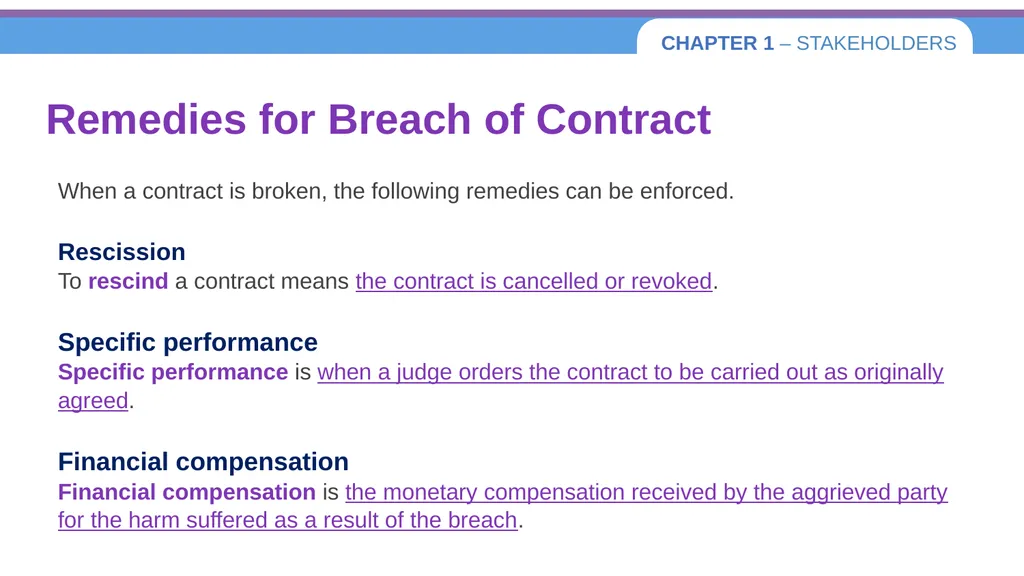 Chapter 1 – Stakeholders 1.1 Introduction to - slide 53 of 73