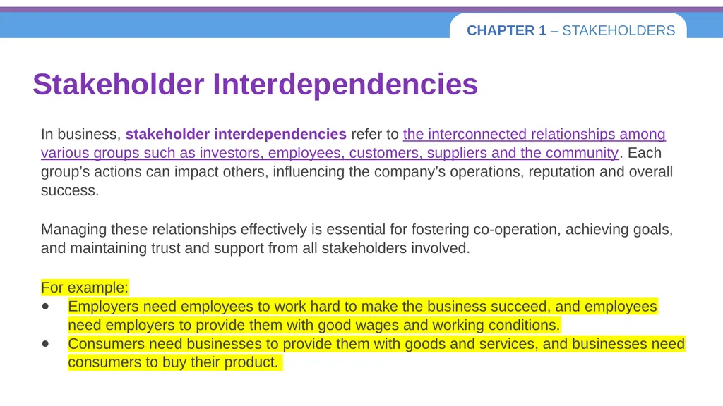 Chapter 1 – Stakeholders 1.1 Introduction to - slide 21 of 73