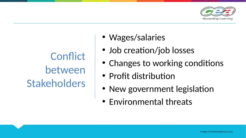 STAKEHOLDERS Unit 2 GCSE Business and - slide 21 of 23