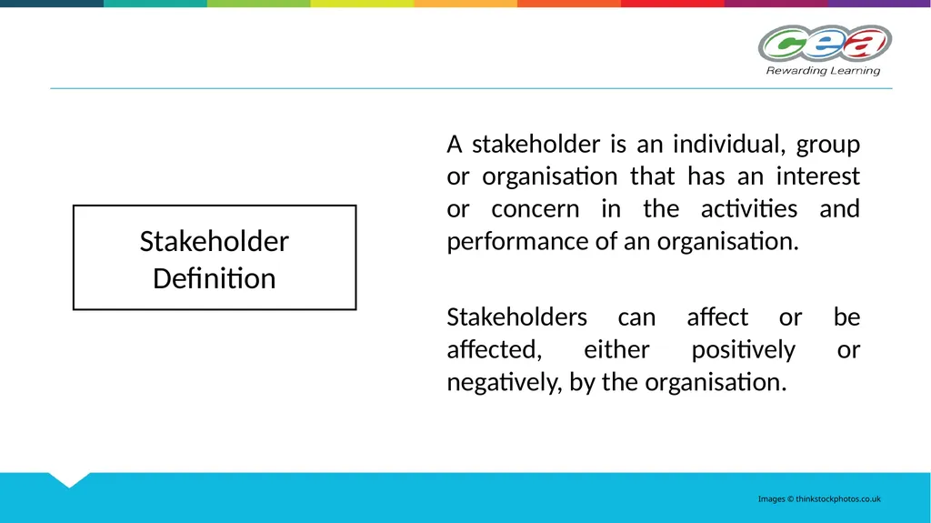 STAKEHOLDERS Unit 2 GCSE Business and - slide 3 of 23