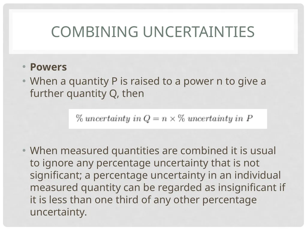 Data Analysis Advanced Higher Physics Percentage - slide 7 of 14