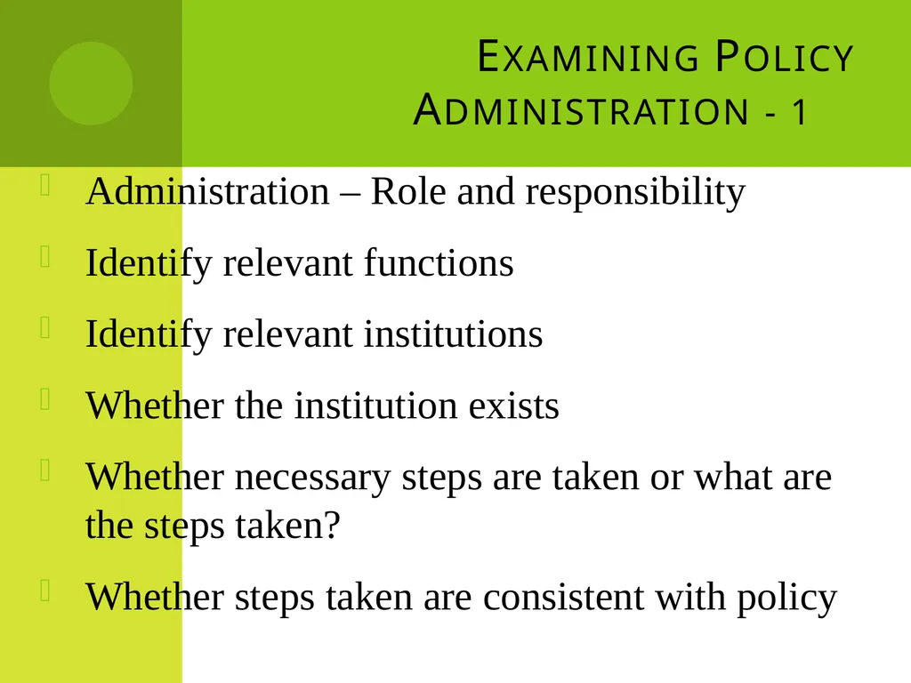 D. Narasimha Reddy Policy Implementation - slide 18 of 28