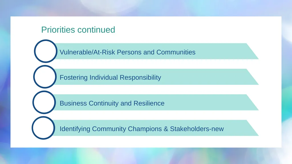 Financial Recovery After Disaster Project - slide 3 of 5