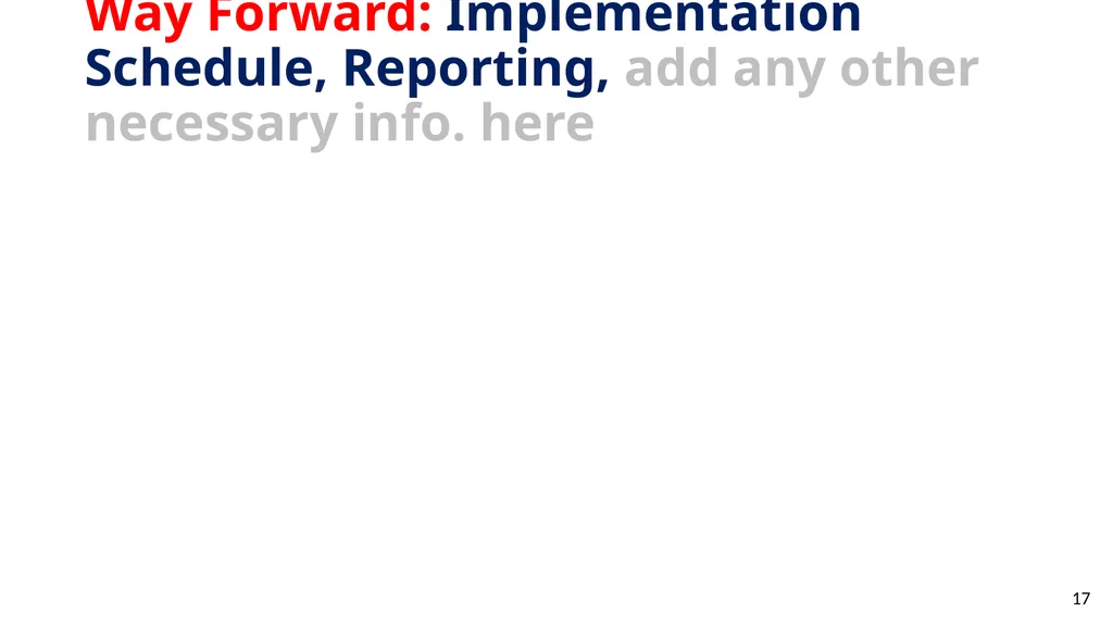 In-field Trainings Methods of Implementation Type - slide 17 of 17