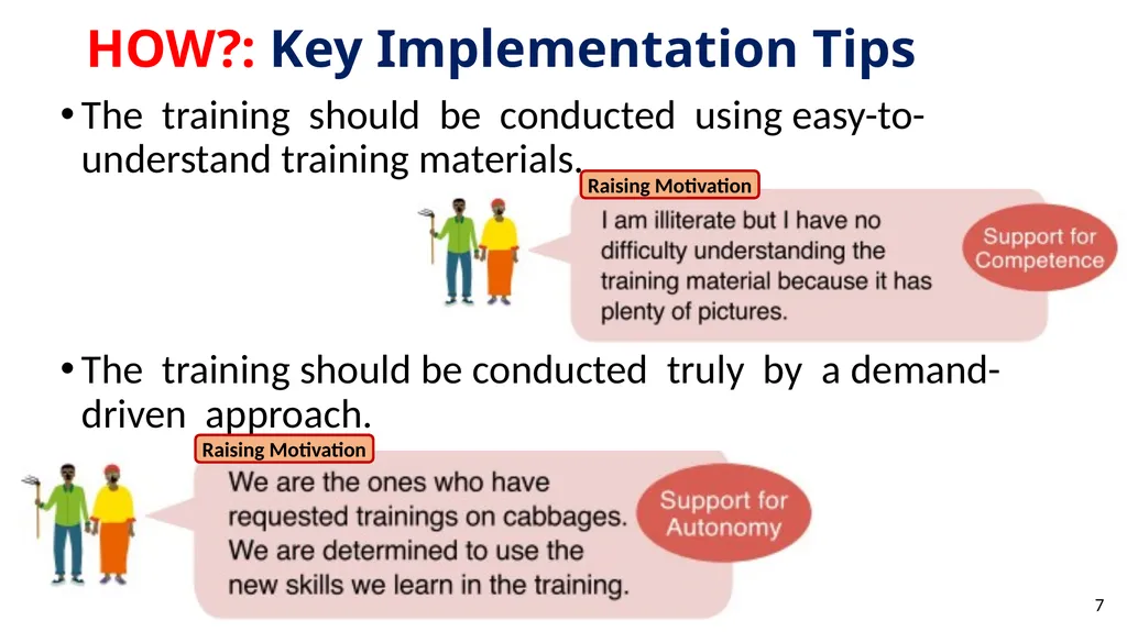 In-field Trainings Methods of Implementation Type - slide 7 of 17