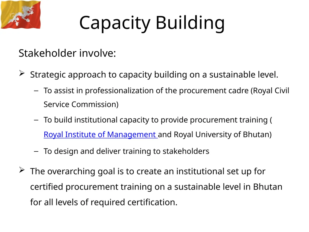 Country Presentation Bhutan March 2014 Bhutan - slide 11 of 22