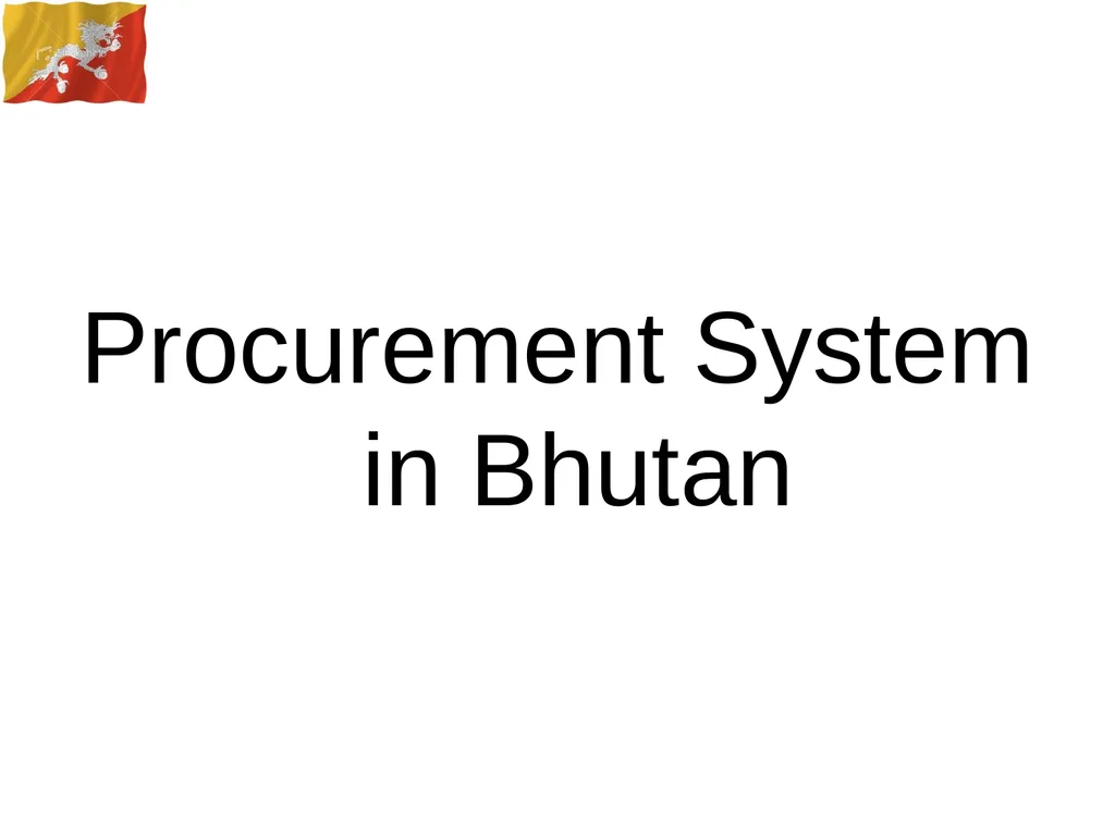 Country Presentation Bhutan March 2014 Bhutan - slide 3 of 22