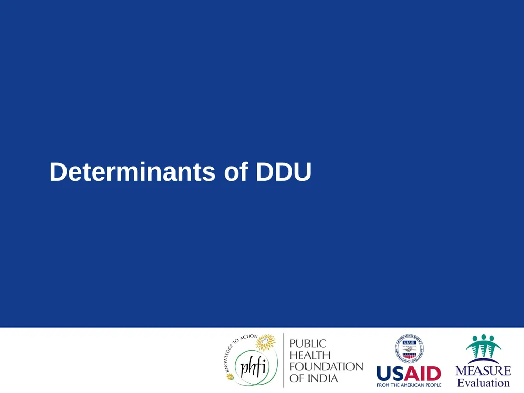 Data Demand & Use (DDU) Why we collect - slide 19 of 81