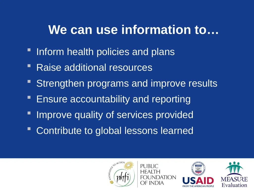 Data Demand & Use (DDU) Why we collect - slide 16 of 81