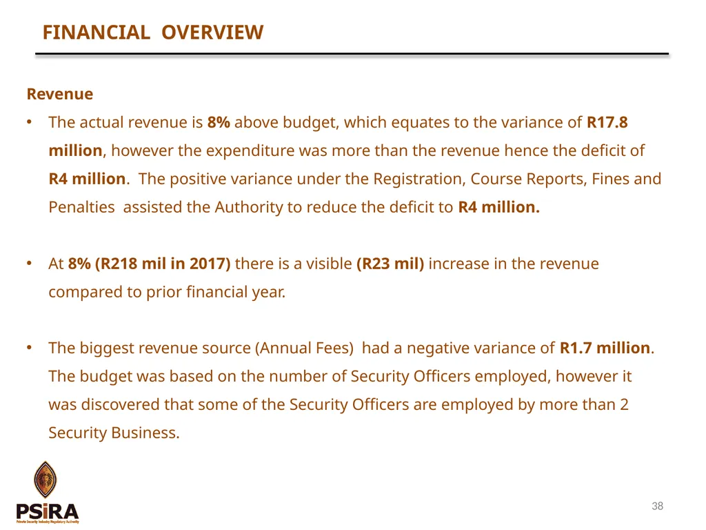 1 QUARTER 4 PERFORMANCE AND FINANCE REPORT - slide 38 of 46