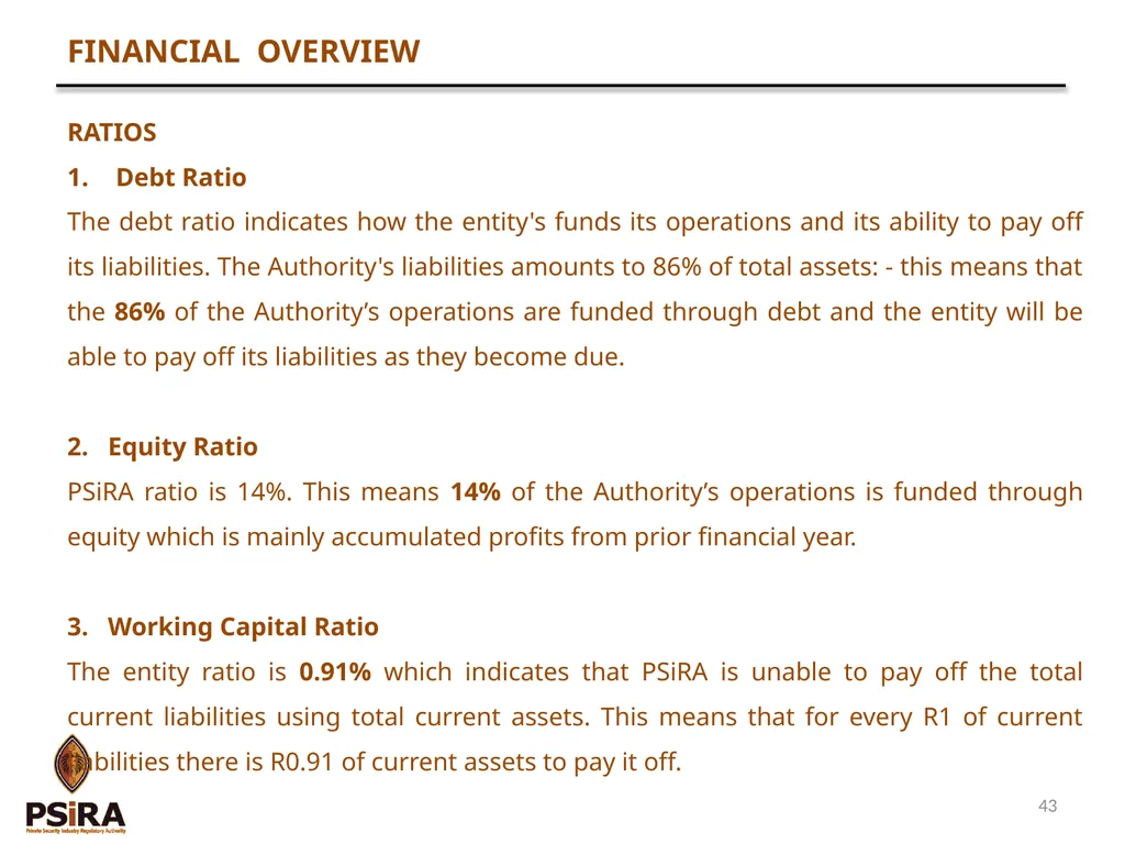 1 QUARTER 4 PERFORMANCE AND FINANCE REPORT - slide 43 of 46