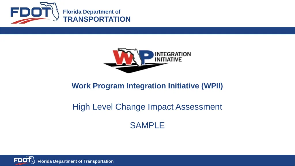 High Level Change Impact Assessment SAMPLE - slide 1 of 23