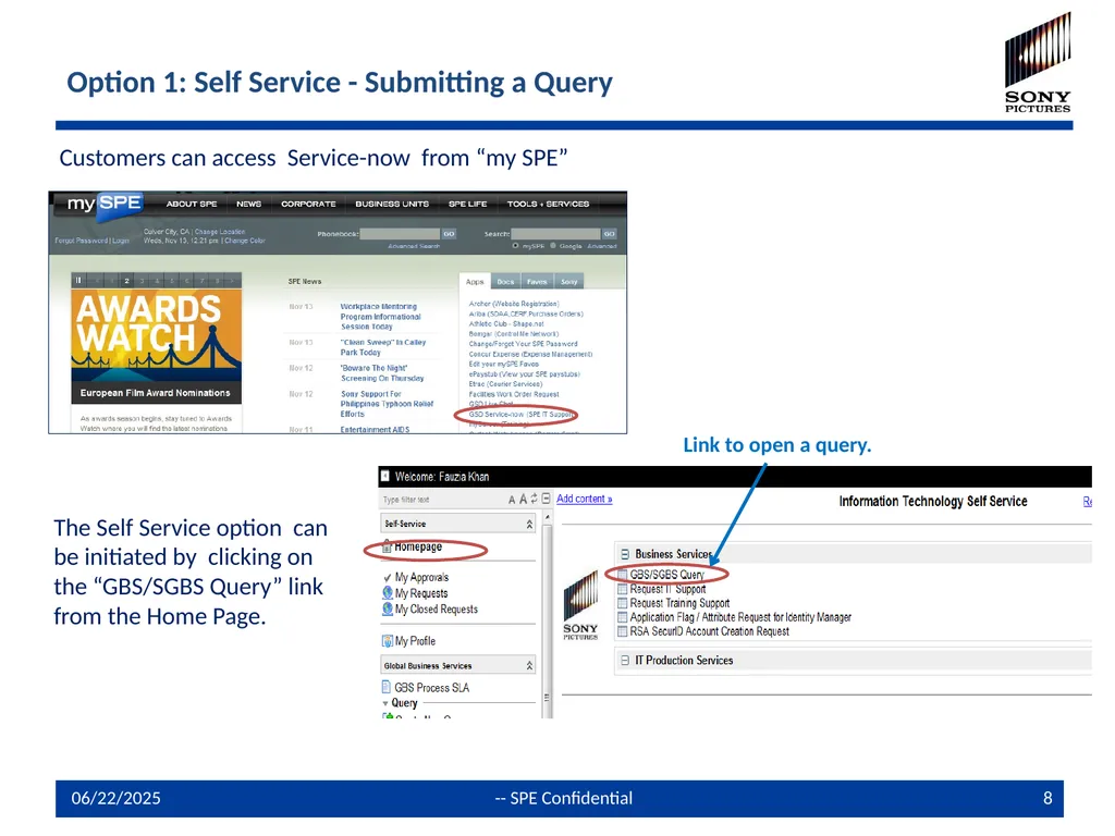 Global Shared Service Center Query /Issue - slide 8 of 19