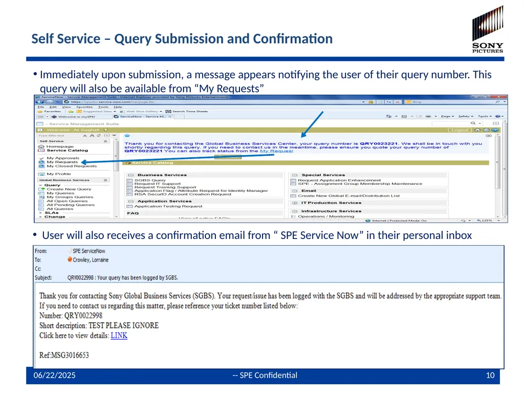 Global Shared Service Center Query /Issue - slide 10 of 19