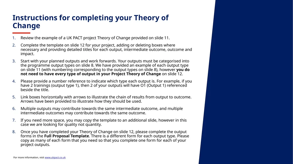 August 2023 Project Theory of Change Please - slide 10 of 12