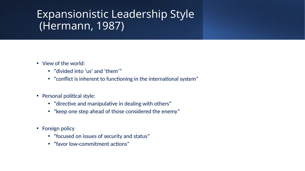 The Influence of Personality on Presidential - slide 21 of 24