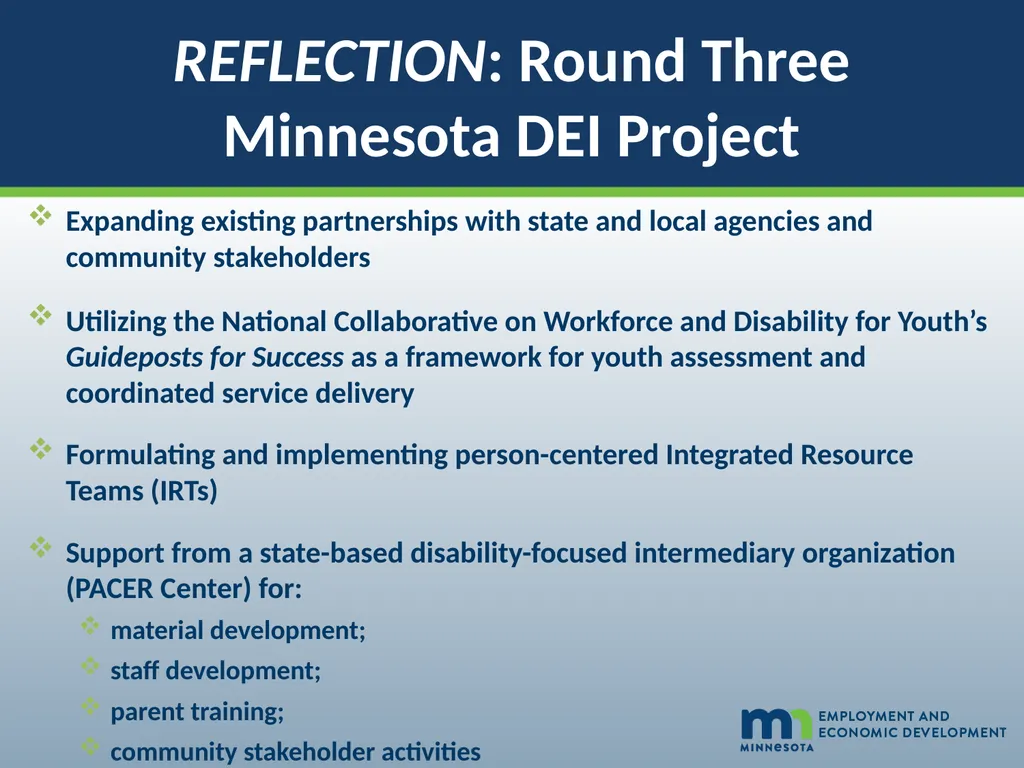 Minnesota’s Disability Employment Initiative - slide 2 of 20